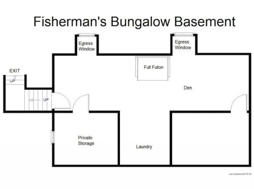 a block diagram of a building with a diagram of a bureaucracy at Fisherman's Bungalow in Livingston