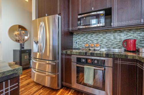 Dapur atau dapur kecil di Yellowstone Beach Club