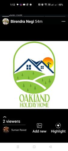 a logo for aahuland hot day home at Oakland Holiday Homes in Chopta
