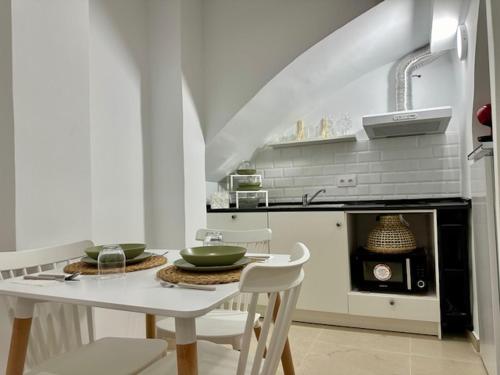 Η κουζίνα ή μικρή κουζίνα στο Bonito y acogedor apartamento en Tíjola
