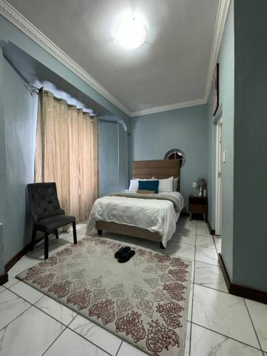 Katil atau katil-katil dalam bilik di Michu Guest house