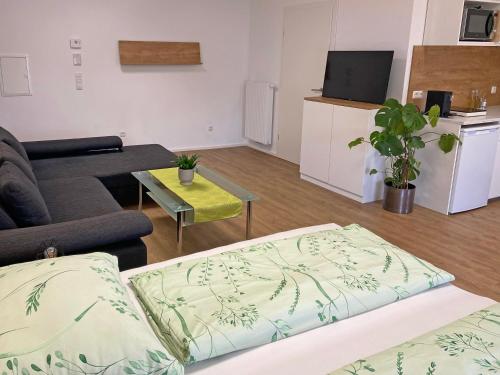 Kuchyň nebo kuchyňský kout v ubytování Ferien-Wohnung für 1-4 Pers in Seenähe