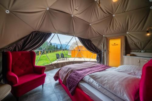 Letto o letti in una camera di Diamond Glamp & Jacuzzi