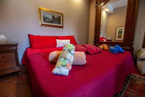 Postel nebo postele na pokoji v ubytování Stefano house