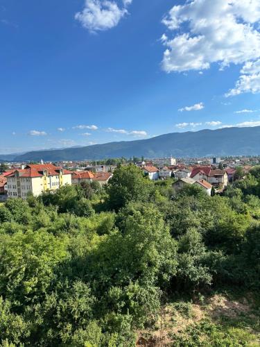 a view of a city with trees and buildings at Air Urban in Sarajevo