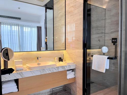Bilik mandi di Xiamen Lujiang Mingjia Hotel