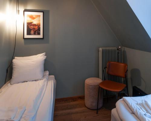 Katil atau katil-katil dalam bilik di Trolltunga Hotel