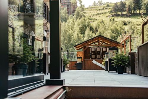 a view of a building from the outside of a building at Serras Andorra in Soldeu