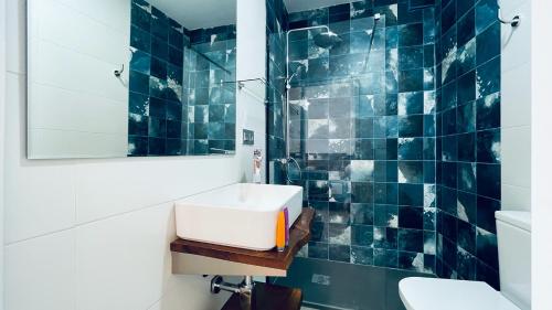 Koupelna v ubytování Hostal Aires del Mar