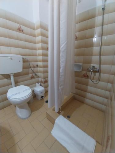 Koupelna v ubytování Hotel Liliana