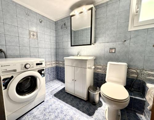 Koupelna v ubytování Mina Apartments 3 Nea Kallikrateia