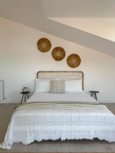 Ένα ή περισσότερα κρεβάτια σε δωμάτιο στο Sunny House Gabicce