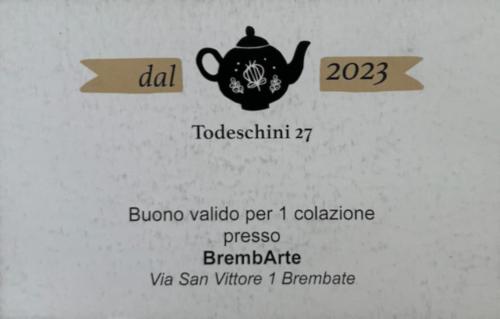 a envelope with a card with a teapot on it at Todeschini 27 in Brembate