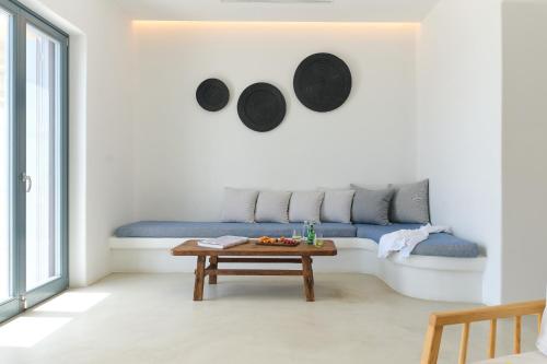 Χώρος καθιστικού στο Villa Agate