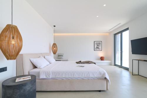 Ένα ή περισσότερα κρεβάτια σε δωμάτιο στο Villa Agate