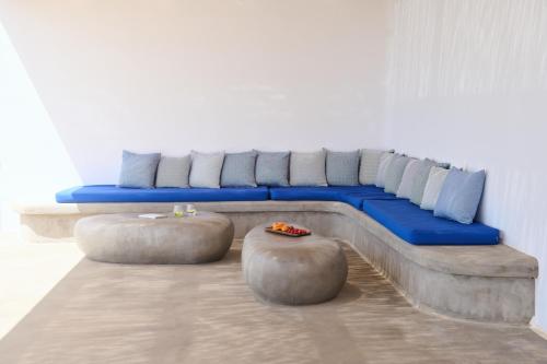 Χώρος καθιστικού στο Villa Agate