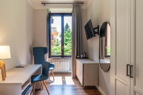 TV a/nebo společenská místnost v ubytování HOTEL DELLE CIVETTE
