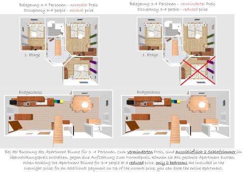 a diagram of the interior of a house at Ferienhof Gruber in Schrattenbach