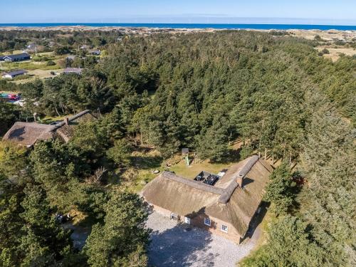 an overhead view of an old house in the woods at Nice Pool House For 12 Persons - 1021 in Ringkøbing