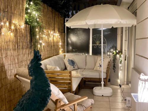 **2P Calme Climatisé, Terrasse, Centre Menton, Proche Plages et Commerces**