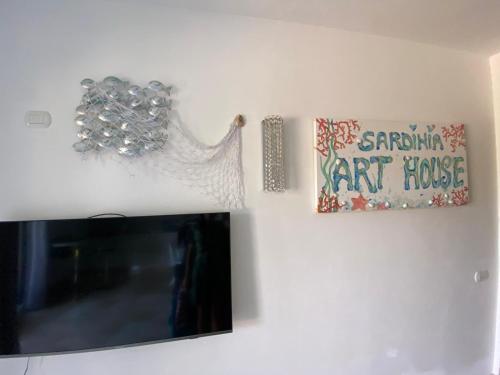 Televisyen dan/atau pusat hiburan di Sardinia Art House