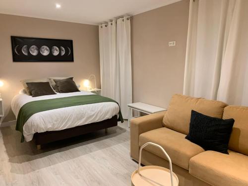 El Rincón del Brillante 객실 침대