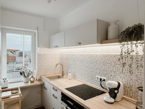 Kuchyň nebo kuchyňský kout v ubytování Bohemian Suite - Detmold