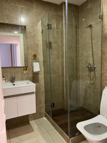 Koupelna v ubytování Luxuswohnung,Meerblick, Pool