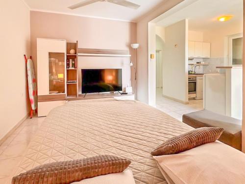 Studio Vesna with a terrace and sea view