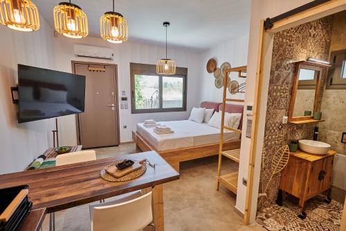 Katil atau katil-katil dalam bilik di The lemon house