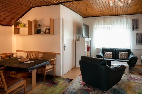 Kuchyň nebo kuchyňský kout v ubytování Dózsa Apartman