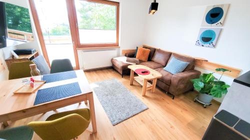 Ein Sitzbereich in der Unterkunft MY APARTMENT krinzwald