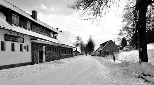 Hotel Krasna Vyhlidka during the winter