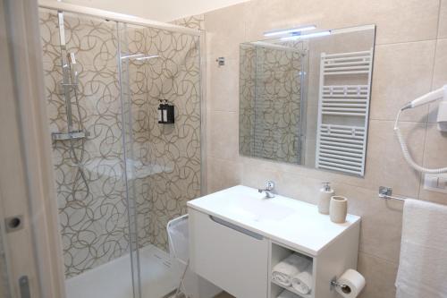 Koupelna v ubytování Salerno Rooms