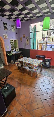 Χώρος καθιστικού στο Hunab Ku Hostel
