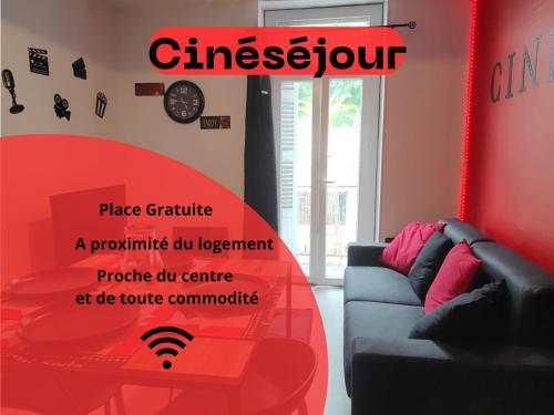 Le séjour ciné-Proche du centre-wifi-parking