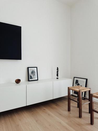 Televisyen dan/atau pusat hiburan di SĀHO Apartment