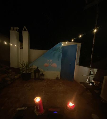 Bazén v ubytování Casa de Los Dos Flamencos nebo v jeho okolí
