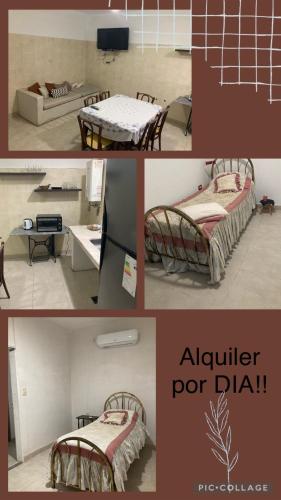 Postel nebo postele na pokoji v ubytování Linda Goya