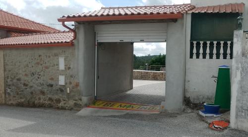 an entrance to a building with an open door at Casa Virginia in Ouzenda