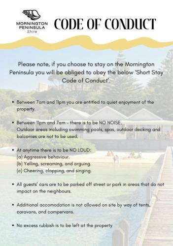 a screenshot of the code of conduct document at StaySorrento in Sorrento
