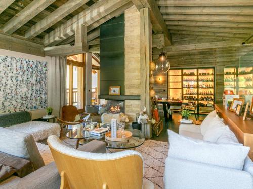 Luxueux 5 pièces avec cheminée, balcon panoramique, proche des pistes - Val-d'Isère
