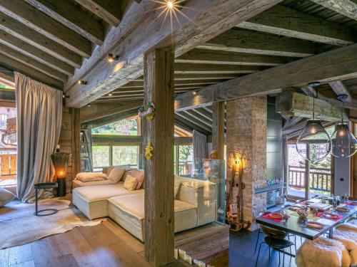 Luxueux 5 pièces avec cheminée, balcon panoramique, proche des pistes - Val-d'Isère