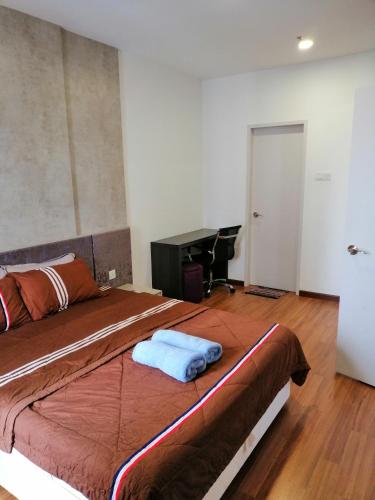 Postel nebo postele na pokoji v ubytování I City Lavender Suite