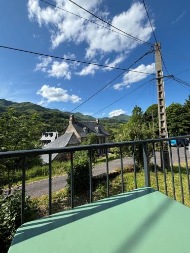 a view from the balcony of a house at La haut Maison a la campagne in Mandailles