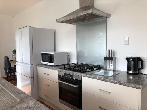 Η κουζίνα ή μικρή κουζίνα στο Boulcott charming 3brm home away from home