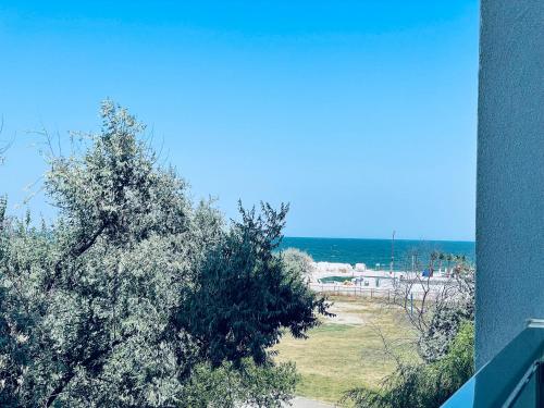 a view of the ocean from the balcony of a house at Selena by the sea in Mamaia