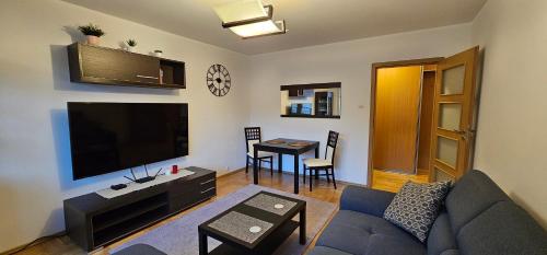 Μια τηλεόραση ή/και κέντρο ψυχαγωγίας στο Apartament Gdynia Babie Doły