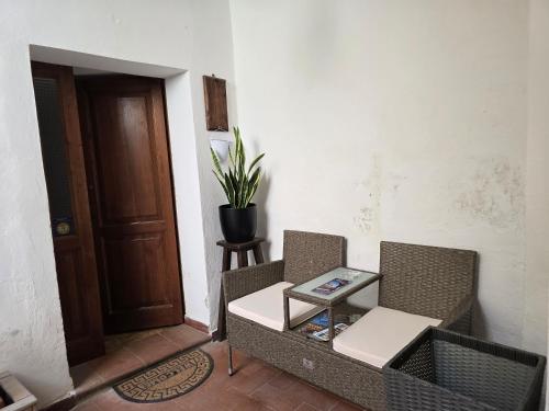 Ruang duduk di La Dimora Di Pienza