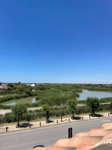 Appartement traversant Les Saintes vue sur Etangs camargue